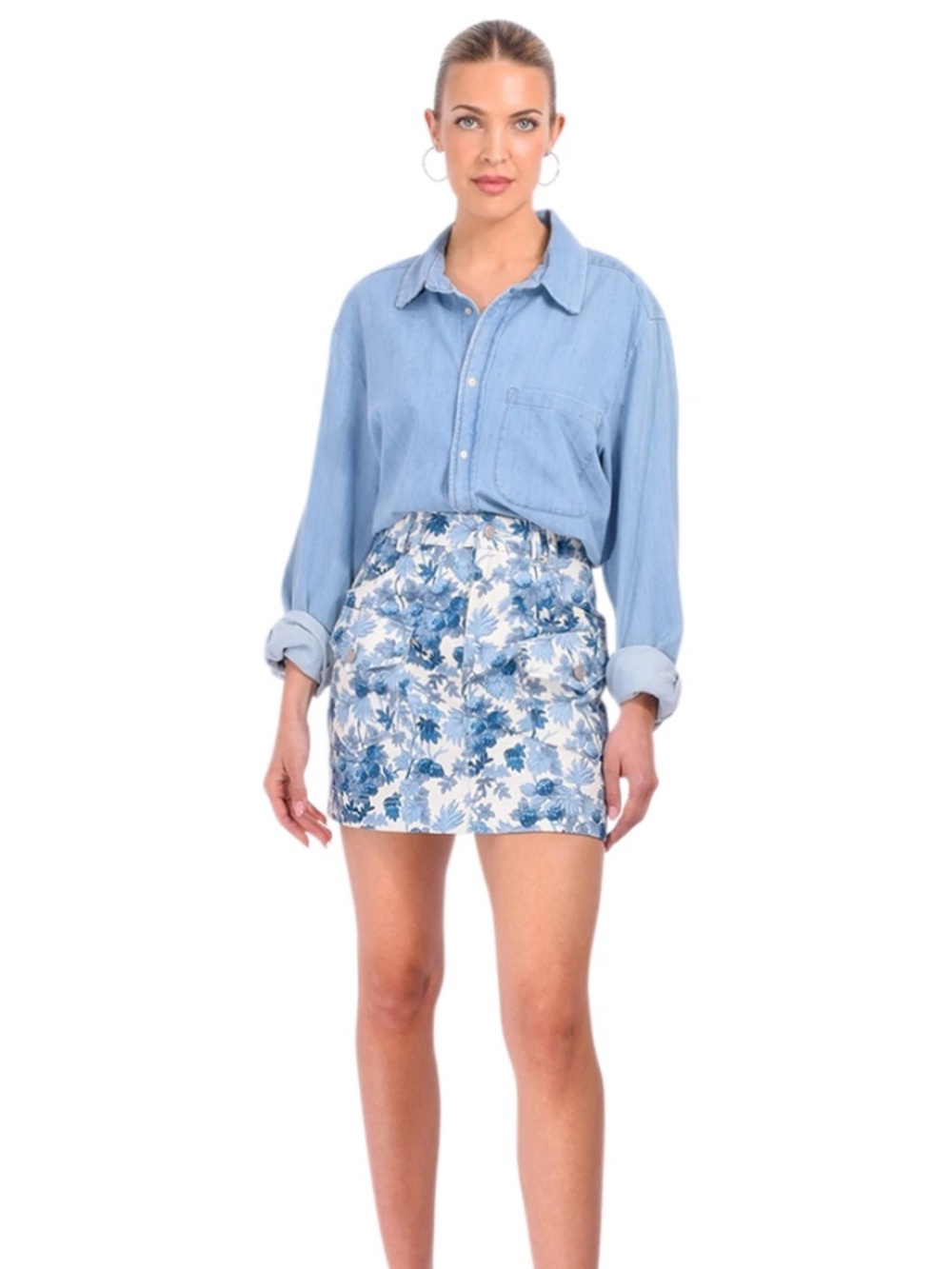 Cara Cara WAYNE DENIM Mini Skirt